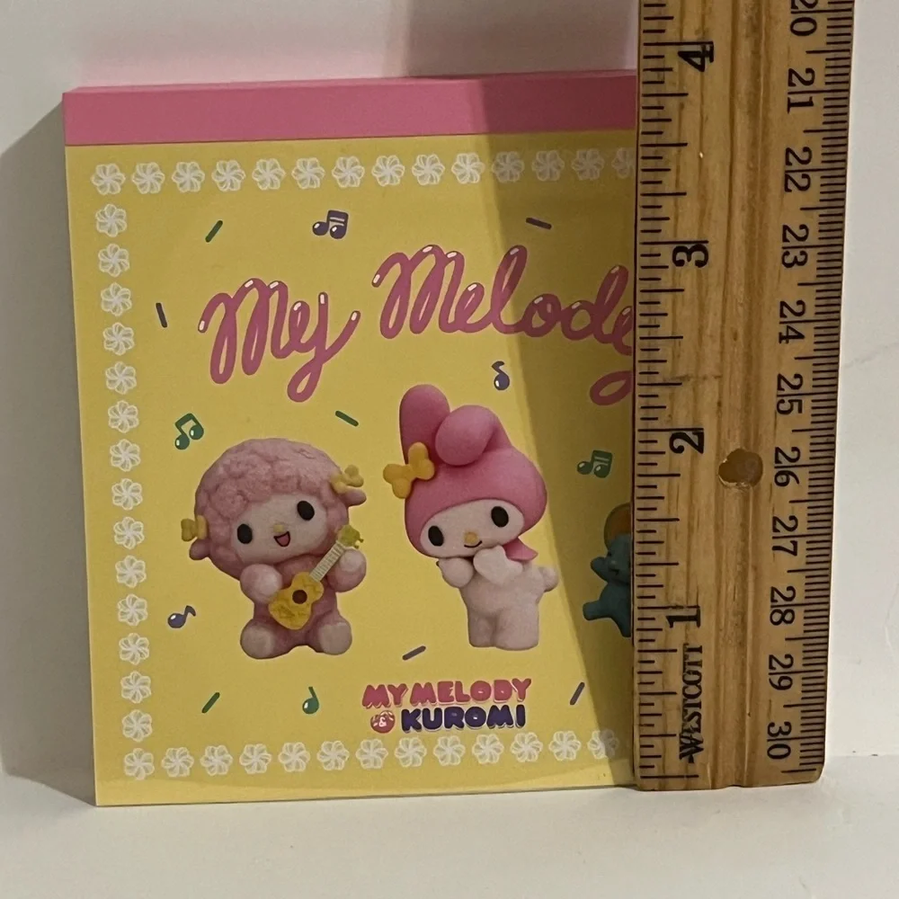 My Melody and Sweet Piano Small Square Memo Pad-Netflix My Melody and Kuromi